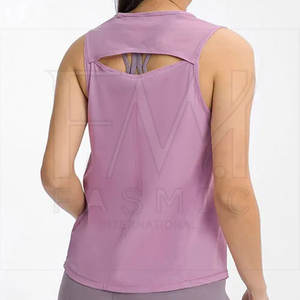 Camisetas de Gimnasio con Parches Personalizados de Color Sólido para Mujer, Camisetas de Yoga para Hombre, 100% Algodón, Ecológicas, Servicio OEM, Fasmic International - Product Image 6