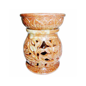 Brûleur d'arôme en stéatite naturelle pour la décoration de la maison et la sculpture à la main au meilleur prix le plus bas - Product Image 1