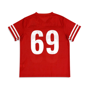 เสื้อยืดกีฬาผ้าเจอร์ซีย์ผ้าโพลีเอสเตอร์ออกแบบได้ตามต้องการ - Product Image 2