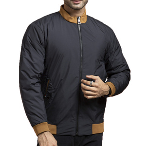Chaqueta Bomber Casual de Invierno para Hombre, Duradera, Moderna y Cómoda, con Cierre de Cremallera, Ecológica, Transpirable, de Poliéster/Algodón, para Uso Diario - Product Image 2