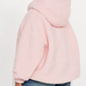 Veste bomber ample en tissu doux pour femme, design tendance 2026 / Veste bomber élégante en sherpa confortable et décontractée pour femme 2026 - Product Image 5