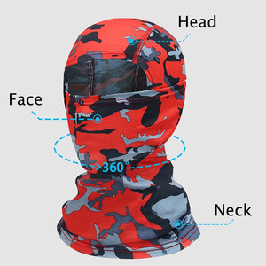 Masque facial de sport respirant de haute qualité pour l'extérieur, à visage intégral, tendance, OEM, logo personnalisé, impression par sublimation camouflage à un trou - Product Image 2