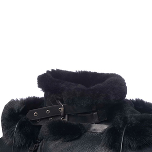 Veste d'hiver en cuir véritable pour homme, imperméable, coupe-vent, broderie, taille sur mesure - Product Image 6