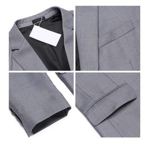 เสื้อสูทเบลเซอร์ผ้าลูกฟูกระบายอากาศทรงสลิมฟิต3ชิ้นชุดสองชิ้นสำหรับงานแต่งงานทางการ - Product Image 2