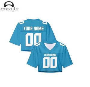 Women <b>crop</b> football jerseys custom breathable sublimation lightweight <b>crop</b> <b>top</b> sports jerseys for team school tournaments - Product Image 3