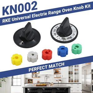 Ensemble de boutons de commande pour four avec cadran et boutons en plastique colorés KN002 RKE, pièces du panneau de commande du four - Product Image 3