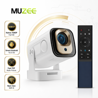 Mini projecteur MUZEE X17 pour cinéma à domicile, projection au plafond 180° °   Projecteur rotatif 1080P compatible Netflix YouTube 300 ANSI