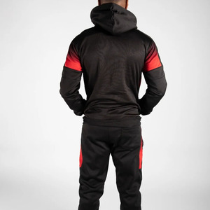 Trajes de chándal para correr atléticos informales para hombre, chándal de lujo con cremallera completa y logotipo, conjuntos de 2 piezas de calentamiento de material polar - Product Image 4