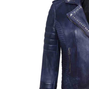 Chaqueta de cuero genuino de primera calidad con diseño elegante Costura duradera Ajuste cómodo. Para ropa informal o formal Talla XS - Product Image 4