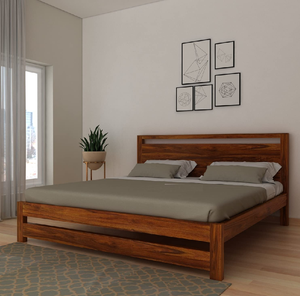 เตียงไม้ชีชัม หัวเตียงแบบตาข่าย พร้อมลิ้นชักเก็บของ สไตล์โมเดิร์น เตียงควีนไซส์ มีจำหน่ายในราคาขายส่ง - Product Image 6