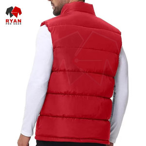 Gilet matelassé pour homme, logo personnalisé, OEM ODM, design matelassé léger, sans manches, vêtements d'hiver, chaud, isolé, vente en gros - Product Image 4