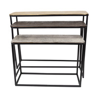 Mesa de consola de pasillo dorada de lujo para sala de estar, mesa de consola de Metal de entrada de diseño nórdico moderno