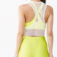 Soutien-gorge de sport sans couture à dos nu et col carré pour femme, personnalisable avec logo, respirant, très élastique, pour le fitness, lavé, maintien élevé, amovible