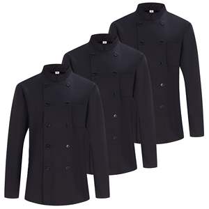 Pack de 3 unités MISEMIYA Veste de chef pour homme Manches longues Modèle Chaquetas-chef-cocinero-mangas-largas-ref842 Fabriqué au Sri Lanka - Product Image 1