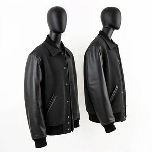 Veste universitaire personnalisée Bomber unisexe de haute qualité avec logo brodé et écusson en laine mélangée pour hommes - Product Image 2