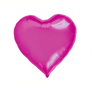 Palloncini in Foil a Forma di Cuore Fucsia per Feste, 24 Pollici, Confezione da 12 Pezzi - Product Image 2