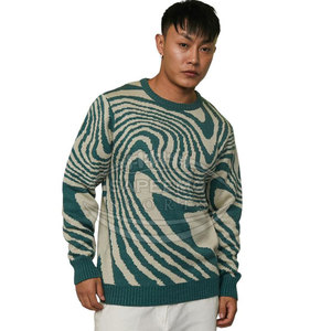 Suéter de Punto para Hombre, Invierno, con Costuras Resistentes, Corte Holgado, 100% Lana, Antiarrugas, Logotipo Frontal, para Uso Diario al Aire Libre - Product Image 4