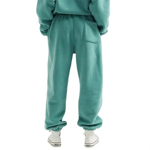 Joggers en polaire à poche arrière pour femmes Pantalons de survêtement coupe décontractée en vert Seafoam avec chevilles à revers Commandes OEM Couleurs disponibles - Product Image 4