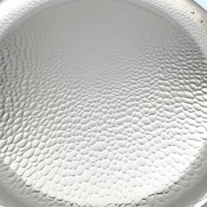 Plateau de service en métal vintage en émail martelé design traditionnel en aluminium gravure personnalisée pour la maison hôtel service de nourriture - Product Image 2