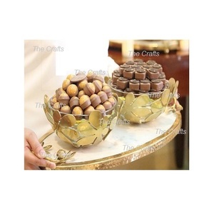 Tazón para Servir Chocolate de Color Dorado Latón, Hecho a Mano, Forma Redonda, Vajilla para Servir Dulces y Bocadillos a un Precio Accesible - Product Image 2