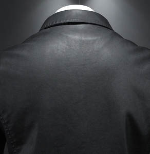 Veste en cuir véritable pour hommes Veste en cuir véritable marron à vendre Fabriqué par Huzaifa Products Étiquettes et étiquettes avec logo personnalisé - Product Image 3