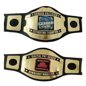 เข็มขัดแชมป์เปี้ยนมวยสำหรับนักมวยปล้ำ MMA พร้อมสายหนังระดับพรีเมียมโลโก้ออกแบบได้ตามต้องการ - Product Image 2