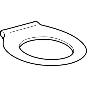 Geberit RENOVA COMFORT Antibacterial White Toilet Seat Ring Barrier-Free Design - Product Image 3