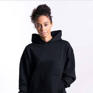 Custom Printed Blank 100% Cotton Fleece Womens Clothing Hoodies Dress Oversized Drop Oversized Graphic Hoodies for Women - Product Image 2