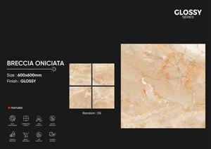 FRIO ONYX Modern European Series 600X600 Azulejos de porcelana brillante de alto pulido para paredes interiores Última colección - Product Image 5