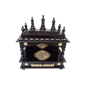 Hecho a mano latón madera templo Mandir decoración del hogar producto - Product Image 2