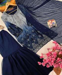 ผ้าชิโน่ปักลายสีแดงสวยงามเสื้อผ้าแนวพื้นเมือง - Product Image 5