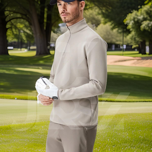<b>Golf</b> Printed Unisex Quarter Zip Pullover Shirt Lightweight <b>Long</b> <b>Sleeve</b> Active Athletes Quick Dry Fabric Four-Way Stretch Spring - Product Image 2