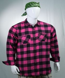 Chemise en flanelle à manches longues avec impression stylisée personnalisée pour hommes haute qualité 100% coton mode durable anti-rides respirant pour - Product Image 4