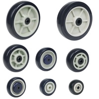 Roda Polyurethane 6 Inci Kapasitas 400kg Roda PU Industri Tugas Berat untuk Mesin dan Gerobak Penanganan Material