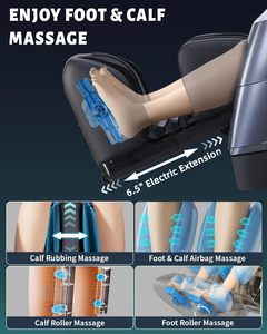 Top-selling New 4D Full Body Massage <b>Chair</b> with Flexible 166 Track, Light, 18 Massage Modes, 11 Techniques, 36 Airbags, <b>Gravity</b> - Product Image 4
