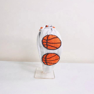 Colección Día del Partido, Diademas con Cuentas de Semillas, Diademas Bordadas a Mano Indias, Diademas con Lentejuelas de Cristal - Product Image 5