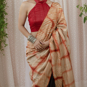 ใหม่ผ้าฝ้ายพิมพ์ดิจิตอล SAREE ที่มีรูปแบบล่าสุด