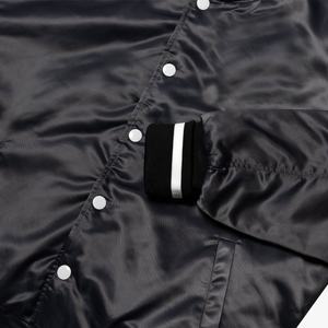 Chaqueta de satén de seda de moda de la mejor calidad, chaquetas universitarias de béisbol personalizadas, chaqueta universitaria de bombardero de poliéster de satén transpirable - Product Image 5