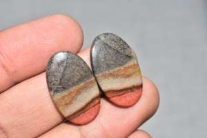 Pares de Jaspe Policromado Natural Suelto, Pares Combinados para Pendientes, Joyería de Moda Policromada de Grado Premium - Product Image 6