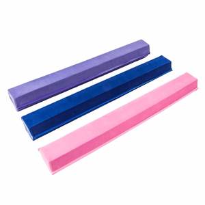 Barre d'équilibre pliable de 8 pieds pour l'entraînement de gymnastique des adolescents, rose, velours ordinaire, PVC - Product Image 4