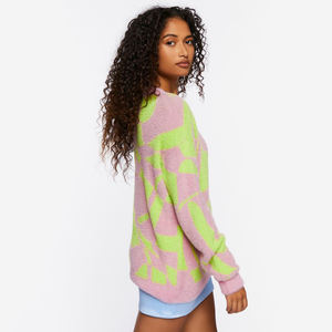 Suéter de Cuello Redondo de Lana Tejida Personalizado para Mujer 2024, Transpirable, Delgado, Estilo Urbano, para Otoño e Invierno, Uso en Exteriores, con Logotipo Frontal - Product Image 5