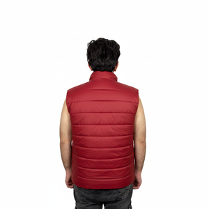 Chaleco Acolchado Informal sin Mangas, Resistente al Agua, con Bolsillo, Cierre de Cremallera, Chaleco Acolchado de Algodón para Exteriores para Hombre - Product Image 2