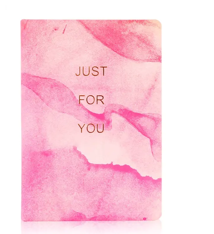 परफेक्ट कस्टम पेज डिज़ाइन a4/a5/a6/b5 प्यारा सुंदर गुलाबी पु चमड़े का कवर लड़कियों की डायरी