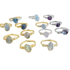 Stylish Gold and Silver Plated Adjustable Fashion <b>Rings</b> for Resale - Product Image 3