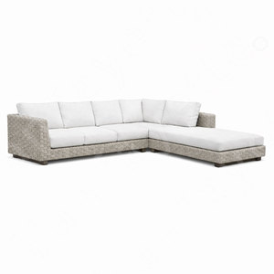 Ensemble <span class=keywords><strong>de</strong></span> canapés sectionnels extérieurs en forme <span class=keywords><strong>de</strong></span> L <span class=keywords><strong>haut</strong></span> <span class=keywords><strong>de</strong></span> <span class=keywords><strong>gamme</strong></span> meubles <span class=keywords><strong>de</strong></span> patio confortables pour hôtels villas salons - Product Image 6