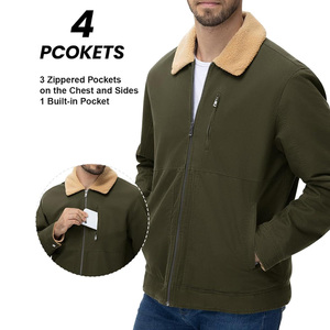 Chaqueta DE TRABAJO personalizada para hombre, abrigo duradero para exteriores con bordado de impresión, ropa diaria cómoda y elegante personalizada - Product Image 3