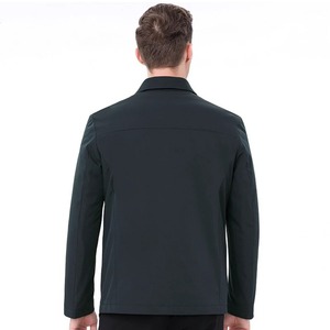 2024 hommes Simple fermeture éclair Baseball manteau nouvelle entreprise Bomber veste col montant grande taille 4XL haute rue coton toile hiver - Product Image 3