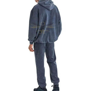 Venta al por mayor de chándales de diseño personalizado de lavado ácido para los hombres nueva llegada gran oferta de chándales de lavado ácido - Product Image 2