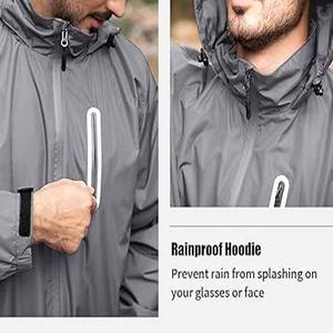 100% Polyester Lightweight <b>Rain</b> Wear Waterproof <b>Rain</b> <b>Jacket</b> Wholesale <b>Rain</b> With <b>Long</b> Sleeves for Men uploaded by Dress Sports - Product Image 3