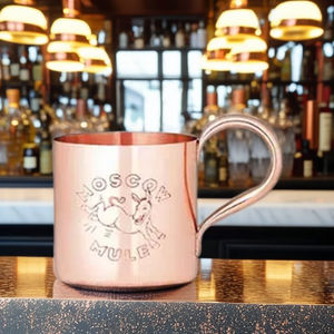 Premium Moscow Mule Mug Accessoires de verres en cuivre pur par le fabricant de métal Article de bar promotionnel - Product Image 4